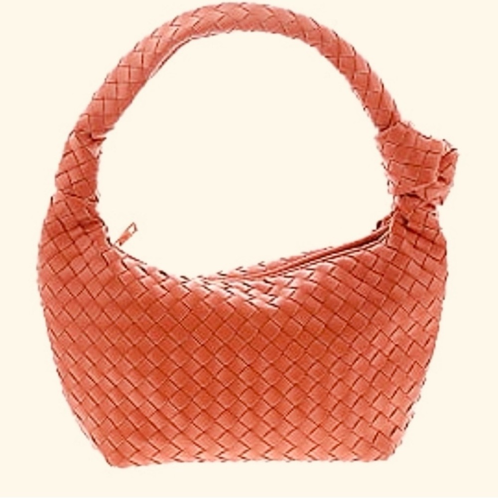 Woven Leather Hobo Bag